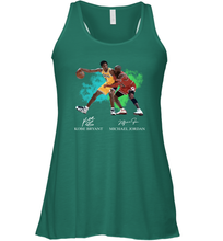Load image into Gallery viewer, Kobe Bryant And Michael Jordan Signatures Graphic Racerback Tank