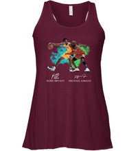 Load image into Gallery viewer, Kobe Bryant And Michael Jordan Signatures Graphic Racerback Tank