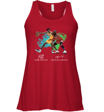 Load image into Gallery viewer, Kobe Bryant And Michael Jordan Signatures Graphic Racerback Tank