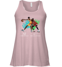 Load image into Gallery viewer, Kobe Bryant And Michael Jordan Signatures Graphic Racerback Tank