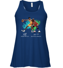 Load image into Gallery viewer, Kobe Bryant And Michael Jordan Signatures Graphic Racerback Tank