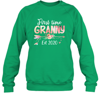 Load image into Gallery viewer, Family Shirt First Time Grandma Est 2020 Granny Floral Sweatshirt