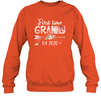 Load image into Gallery viewer, Family Shirt First Time Grandma Est 2020 Granny Floral Sweatshirt