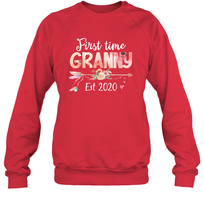 Load image into Gallery viewer, Family Shirt First Time Grandma Est 2020 Granny Floral Sweatshirt