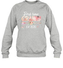 Load image into Gallery viewer, Family Shirt First Time Grandma Est 2020 Granny Floral Sweatshirt