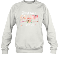 Load image into Gallery viewer, Family Shirt First Time Grandma Est 2020 Granny Floral Sweatshirt