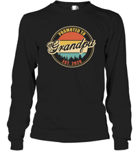 Load image into Gallery viewer, Family Shirt First Time New Grandpa Est 2020 Vintage Long Sleeve T-Shirt