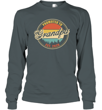Load image into Gallery viewer, Family Shirt First Time New Grandpa Est 2020 Vintage Long Sleeve T-Shirt