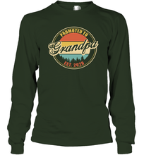 Load image into Gallery viewer, Family Shirt First Time New Grandpa Est 2020 Vintage Long Sleeve T-Shirt