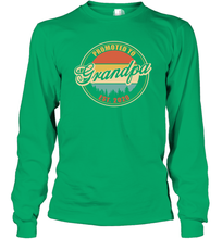 Load image into Gallery viewer, Family Shirt First Time New Grandpa Est 2020 Vintage Long Sleeve T-Shirt