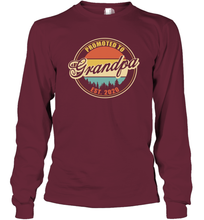 Load image into Gallery viewer, Family Shirt First Time New Grandpa Est 2020 Vintage Long Sleeve T-Shirt