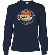 Load image into Gallery viewer, Family Shirt First Time New Grandpa Est 2020 Vintage Long Sleeve T-Shirt