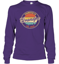 Load image into Gallery viewer, Family Shirt First Time New Grandpa Est 2020 Vintage Long Sleeve T-Shirt