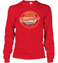 Load image into Gallery viewer, Family Shirt First Time New Grandpa Est 2020 Vintage Long Sleeve T-Shirt