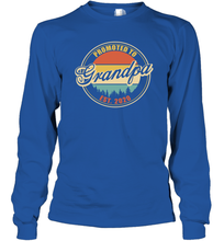 Load image into Gallery viewer, Family Shirt First Time New Grandpa Est 2020 Vintage Long Sleeve T-Shirt
