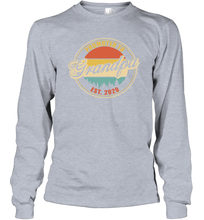 Load image into Gallery viewer, Family Shirt First Time New Grandpa Est 2020 Vintage Long Sleeve T-Shirt