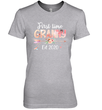 Load image into Gallery viewer, Family Shirt First Time Grandma Est 2020 Granny Floral Premium Women's T-Shirt