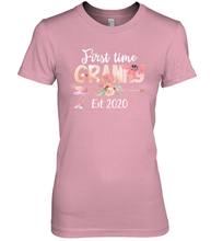 Load image into Gallery viewer, Family Shirt First Time Grandma Est 2020 Granny Floral Premium Women's T-Shirt