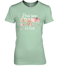 Load image into Gallery viewer, Family Shirt First Time Grandma Est 2020 Granny Floral Premium Women's T-Shirt
