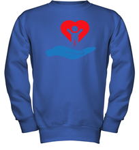 Load image into Gallery viewer, Family Shirt My Hand Heart Autism Awareness Youth Sweatshirt