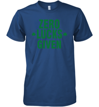 Load image into Gallery viewer, Zero Lucks Given Shirt Lucky Green St. Patrick's Day Premium Men's T-Shirt